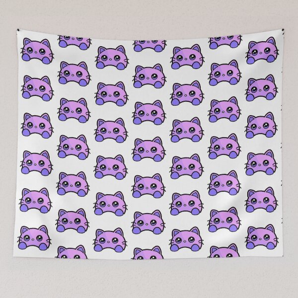 Item preview, Purple Cat illustration designed and sold by Meemaart.
