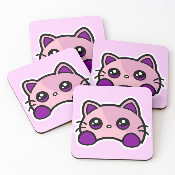 Item preview, PInk Cat illustration designed and sold by Meemaart.