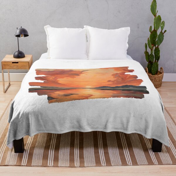 Item preview, Vibrant Abstract Ocean Sunset Vorticism 5 designed and sold by Jason123za.