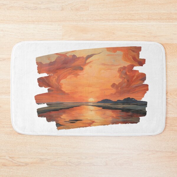 Item preview, Vibrant Abstract Ocean Sunset Vorticism 5 designed and sold by Jason123za.