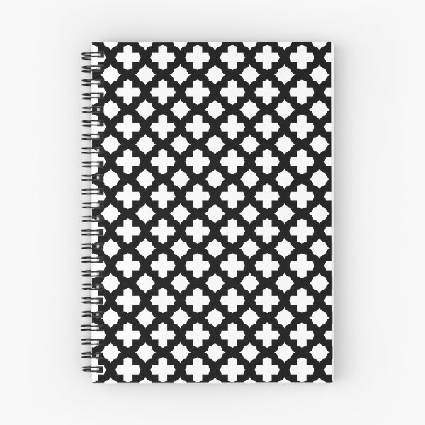 Item preview, Black: Quatrefoil Stars & Crosses Pattern designed and sold by Jared Davies.