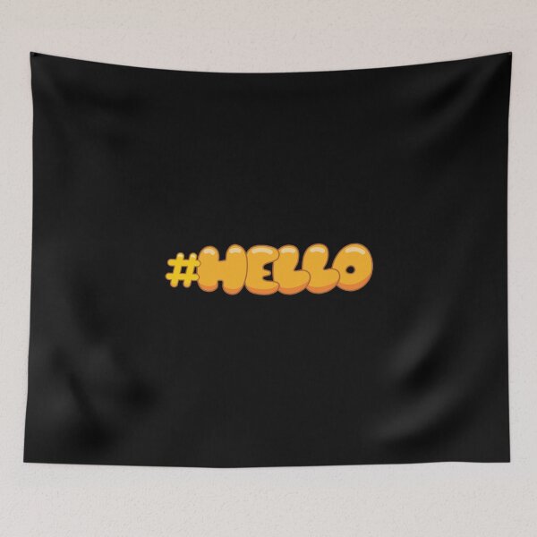Item preview, Discover Creative 'Hello' Artwork designed and sold by Luxuriously.