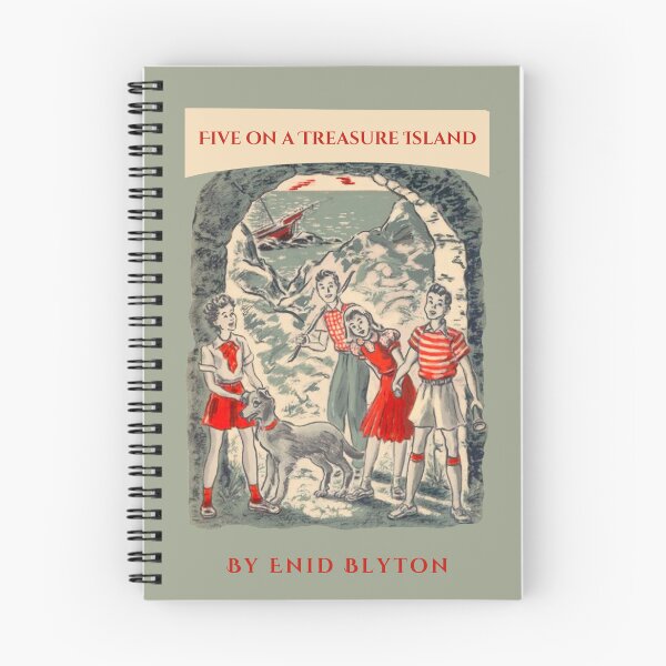 Artikelvorschau, Fünf auf der Schatzinsel von Enid Blyton entworfen und verkauft von booksnbobs.