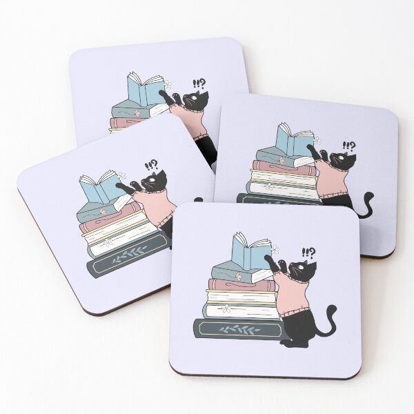 Item preview, Black Cat And Books For Book Lovers designed and sold by BookWishEra.