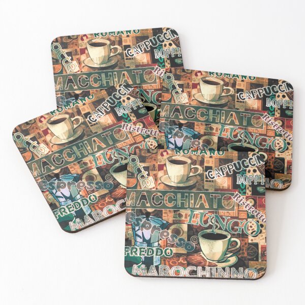 Item preview, Italian coffee designed and sold by WatercolourLily.