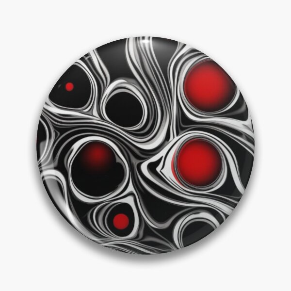 Item preview, Colorful, Abstract, Red Black, Bubbles, Contrast, Throw Pillow, Living room, Bedroom, Home and Living designed and sold by Ivan333Croatia.