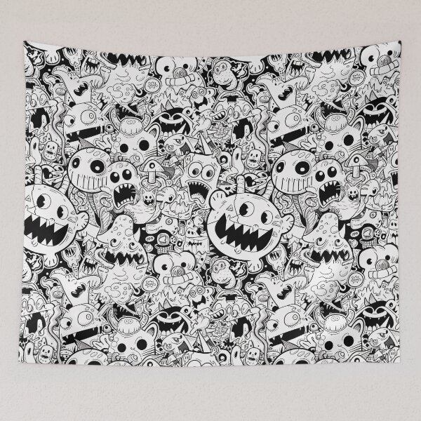 Item preview, Japanese Graffiti Monster Coloring Book designed and sold by amortka.