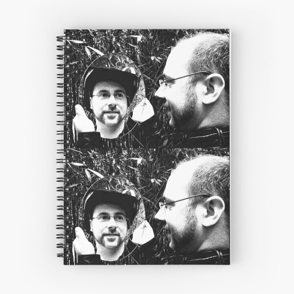 Item preview, Photomontage portrait of a living mirror man in black and white designed and sold by Carré Comme Orange.