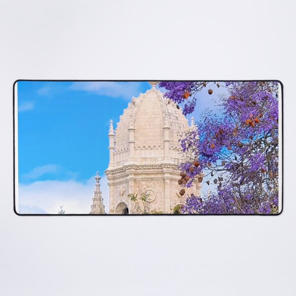 Item preview, jacaranda and Jerónimos Monastery. Lisbon designed and sold by Tereza Pilar Art.