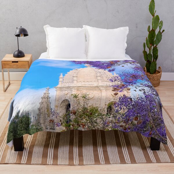 Item preview, jacaranda and Jerónimos Monastery. Lisbon designed and sold by Tereza Pilar  Art.