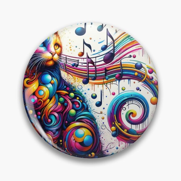 Item preview, Musical Cat Vibes Art designed and sold by BubandAika.