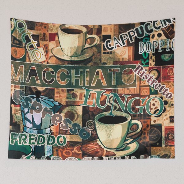 Item preview, Italian coffee designed and sold by WatercolourLily.