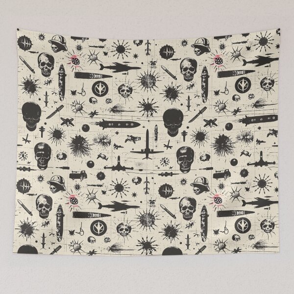 Item preview, Armageddon & Nuclear War Symbol Pattern designed and sold by amortka.