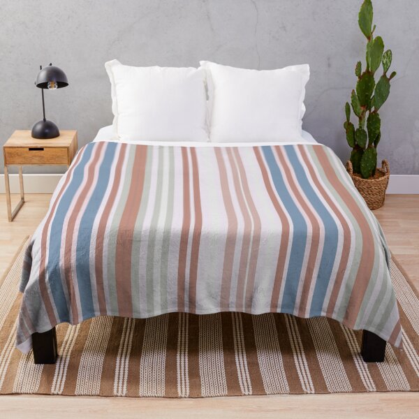 Item preview, Dusty pink, powder blue and grey stripe designed and sold by FrancesPoff.
