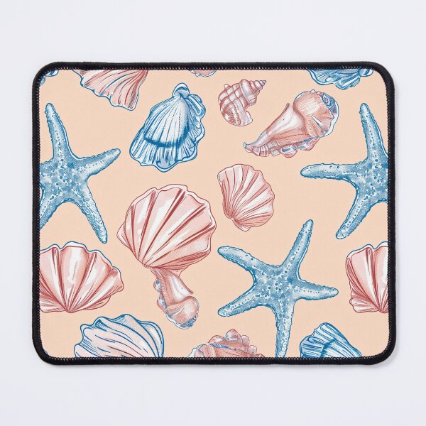 Item preview, Colorful Seashells & Starfish Wallpaper Mural designed and sold by amortka.