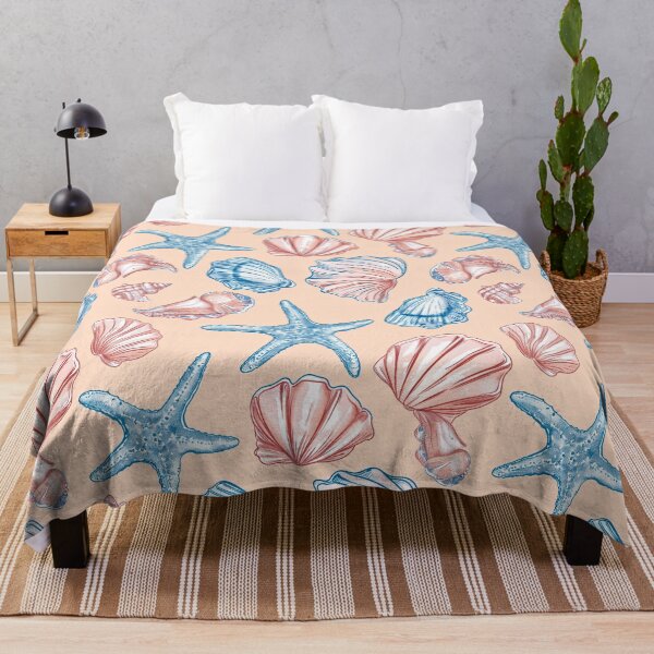 Item preview, Colorful Seashells & Starfish Wallpaper Mural designed and sold by amortka.