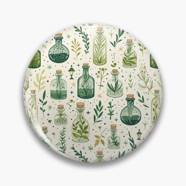 Item preview, Magical Potions Pattern - Green & White Theme designed and sold by amortka.
