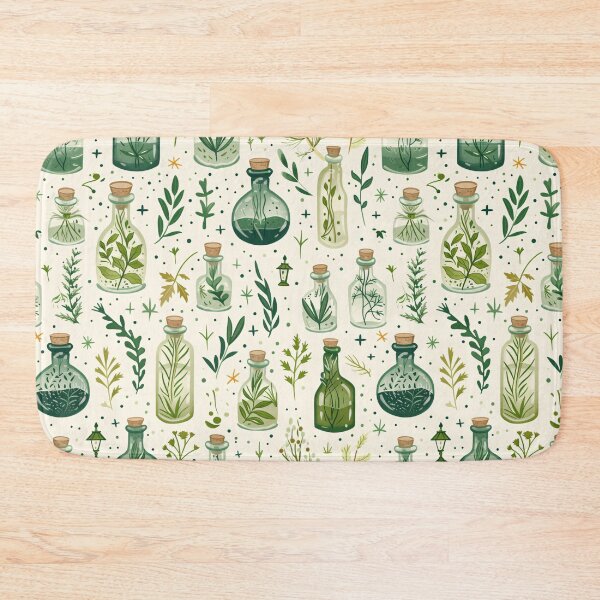 Item preview, Magical Potions Pattern - Green & White Theme designed and sold by amortka.