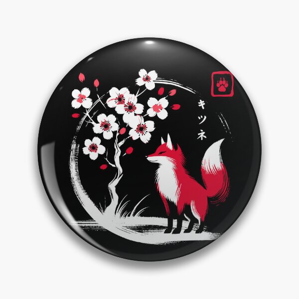 Artikelvorschau, Minimalist Fox Ink Japanese Streetwear Novelty Retro Red Fox entworfen und verkauft von KsuAnn.