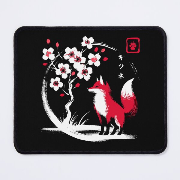 Item preview, Minimalist Fox Ink Japanese Streetwear Novelty Retro Red Fox designed and sold by KsuAnn.