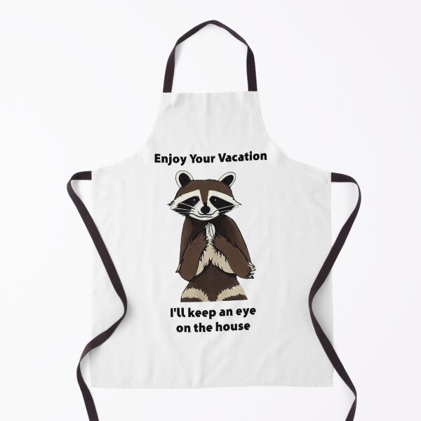 Item preview, Enjoy Your Vacation Mischievous Raccoon designed and sold by Esskay Designs.