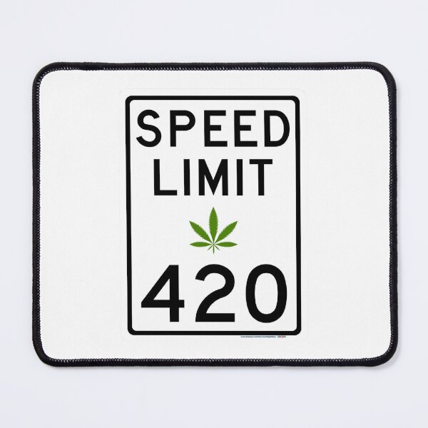 Item preview, Traffic sign speed limit, marijuana 420 designed and sold by Numbers-Art.