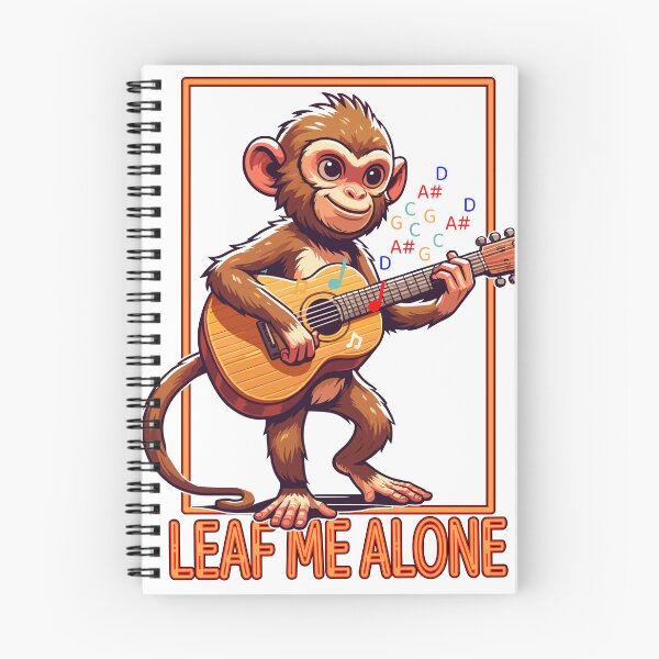 Item preview, Leaf Me Alone Musical Monkey Vibes designed and sold by maknateeshop.