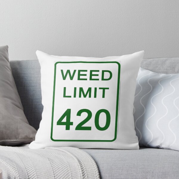 Item preview, Traffic sign weed limit, marijuana 420 designed and sold by Numbers-Art.