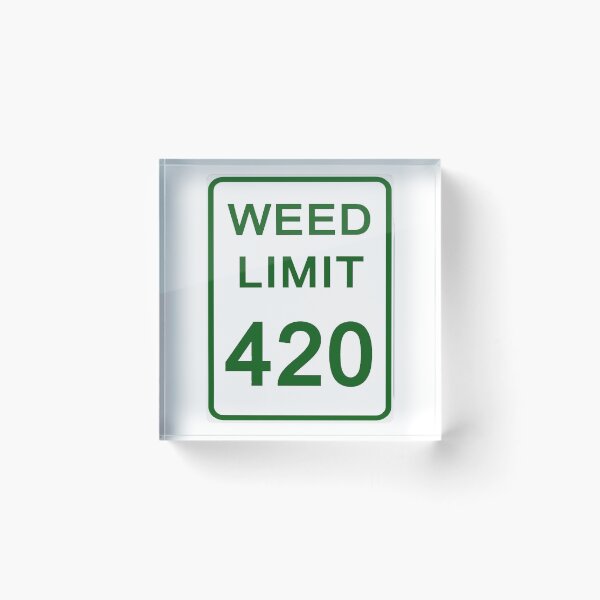 Item preview, Traffic sign weed limit, marijuana 420 designed and sold by Numbers-Art.