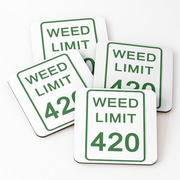Item preview, Traffic sign weed limit, marijuana 420 designed and sold by Numbers-Art.