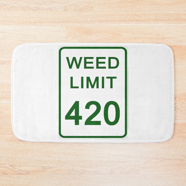 Item preview, Traffic sign weed limit, marijuana 420 designed and sold by Numbers-Art.