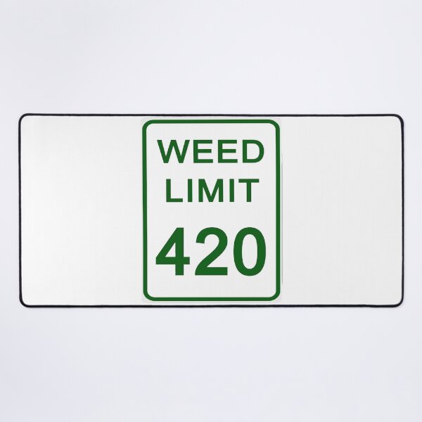 Item preview, Traffic sign weed limit, marijuana 420 designed and sold by Numbers-Art.