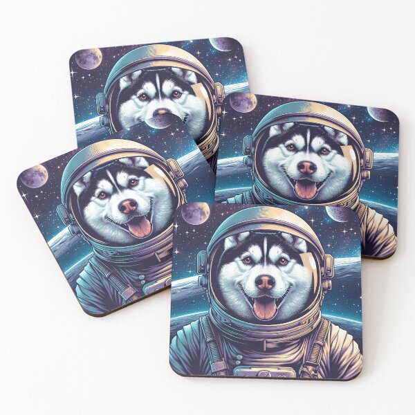 Item preview, A Husky in Astronaut Attire designed and sold by q10mark.