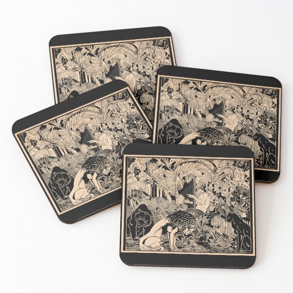 Item preview, Orpheus Plays Harp For Animals In Jungle 1720 Henri van der Stok  designed and sold by RocketshipRetro.