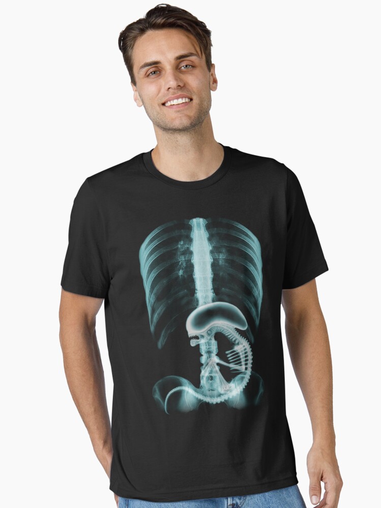 Alien radiography v2, Alien X-ray v2, blue
