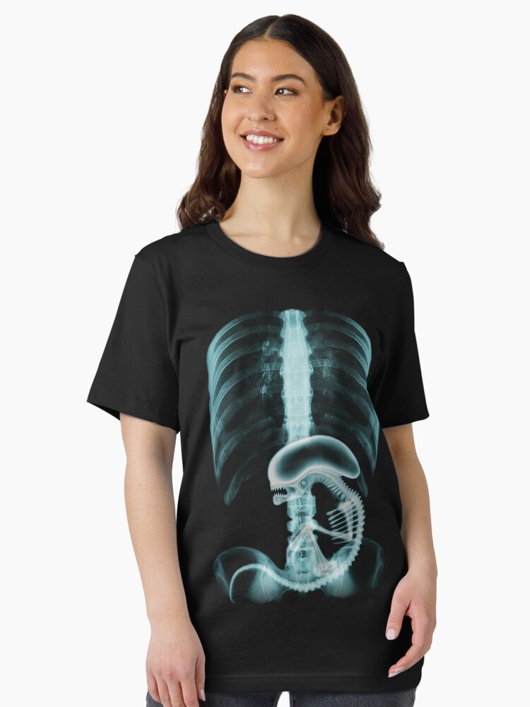 Alien radiography v2, Alien X-ray v2, blue