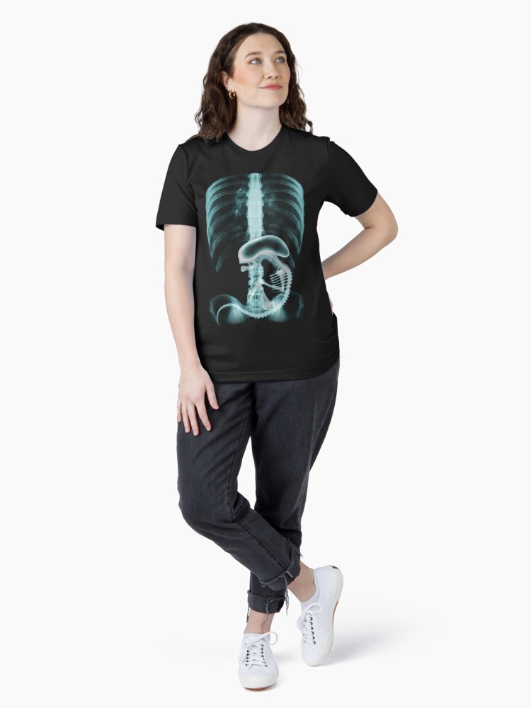 Alien radiography v2, Alien X-ray v2, blue