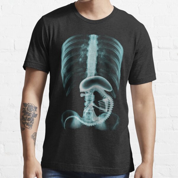 Alien radiography v2 Alien X ray v2 blue Essential T Shirt by Arturo Vivo Gimenez Redbubble