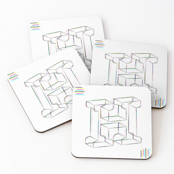 Item preview, H - cmyk strokes designed and sold by JanKrogh.