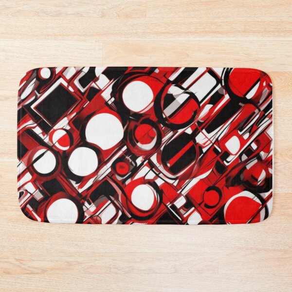 Item preview, Colorful, Abstract, Red White, Bubbles, Contrast, Throw Pillow, Living room, Bedroom, Home and Living designed and sold by Ivan333Croatia.