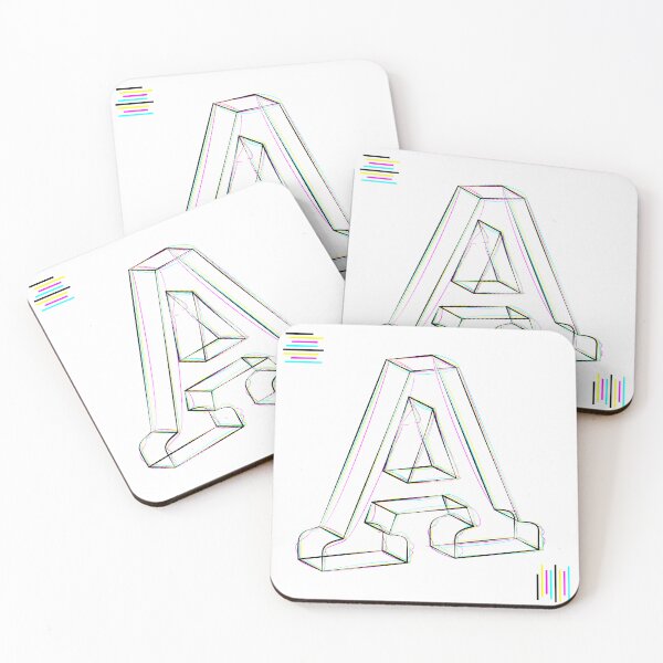 Item preview, A - cmyk strokes designed and sold by JanKrogh.