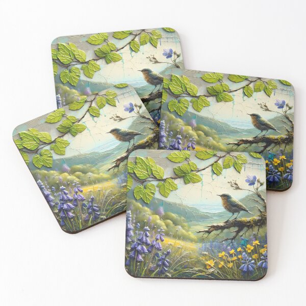 Item preview, Tranquil Springtime Landscape with Bird designed and sold by Vitalka-uk.