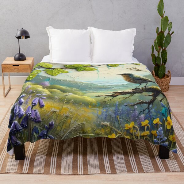 Item preview, Tranquil Springtime Landscape with Bird designed and sold by Vitalka-uk.
