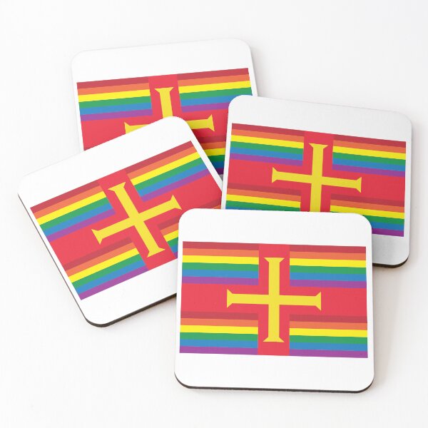 Item preview, Guernsey [Rainbow flags] designed and sold by lazarusheart.