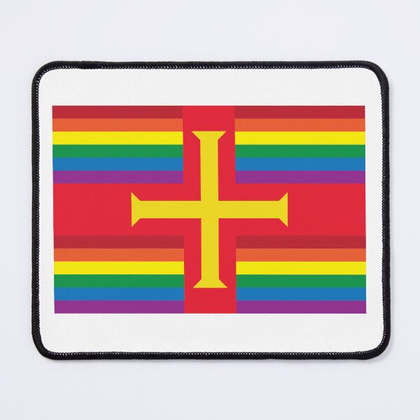 Item preview, Guernsey [Rainbow flags] designed and sold by lazarusheart.
