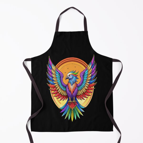 Item preview, Soaring Radiance,illustration of colorful eagle designed and sold by AgarutanPrint.