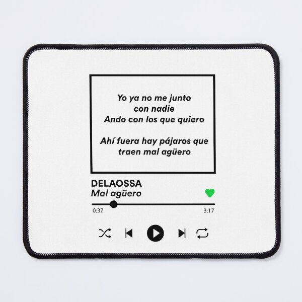 Item preview, Delaossa Mal Agüero with lyrics designed and sold by rebujito.