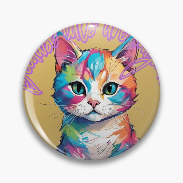 Item preview, Rainbow Kitty Explosion designed and sold by purrfect pattern.