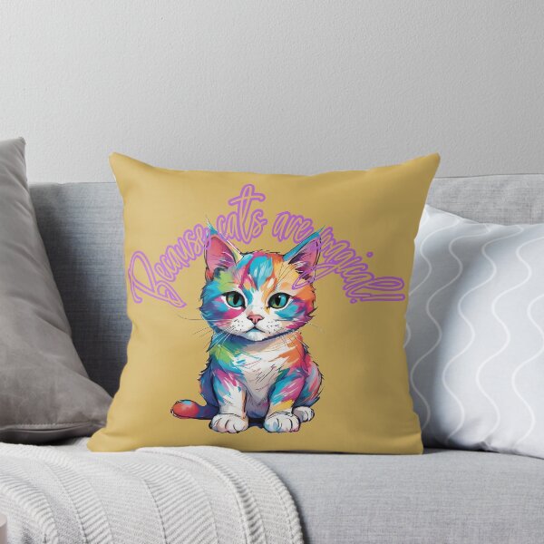 Item preview, Rainbow Kitty Explosion designed and sold by purrfect pattern.