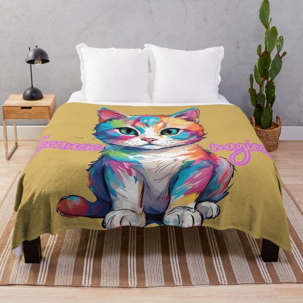 Item preview, Rainbow Kitty Explosion designed and sold by purrfect pattern.